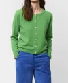Aldo Martins Crewneck Cashmere Cardigan In Green In Green