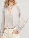 Aldo Martins Diane Blouse In Grey In Grey