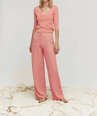Aldo Martins Ozo Trouser In Coral In Pink
