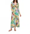 Aldo Martins Karla Long Sleeves Maxi Dress In Turqoise