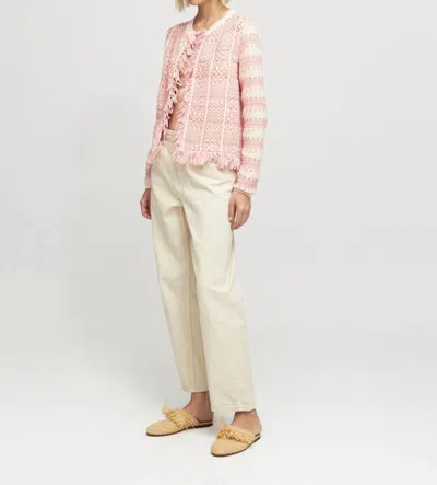 Aldo Martins Peran Jacket In Beige/coral In Pink
