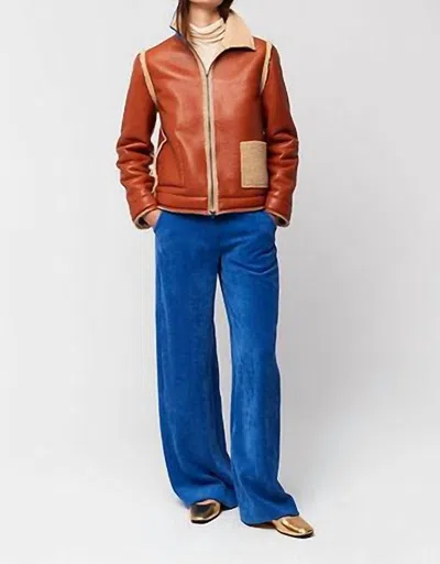 Aldo Martins Reversible Faux Leather Jacket In Terracotta In Brown