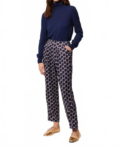 Aldo Martins Tailored Wide-leg Pants In Navy In Multi
