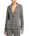 Aldo Martins Tuks February Blazer In Black/ White