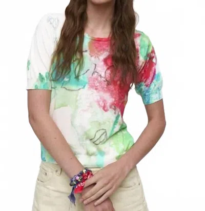 Aldo Martins Watercolor Print Tee In White