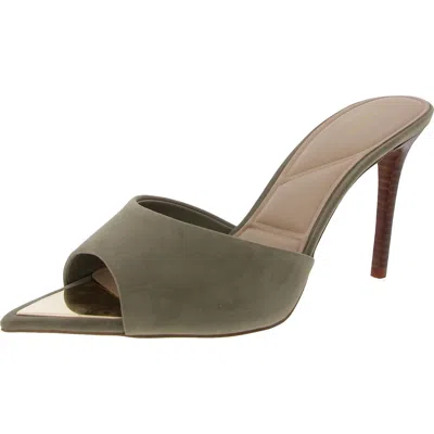 Aldo Martita Womens Suede Mules In Green