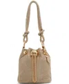 Aldo Marvelax Mesh Bucket Bag In Gold