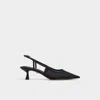 Aldo Maxina Mesh Slingback Pump In Black