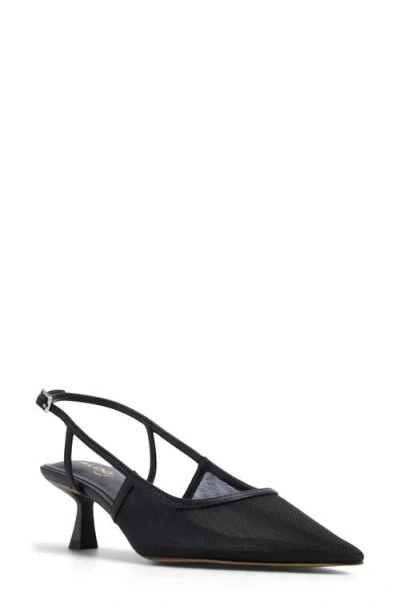 Aldo Maxina Mesh Slingback Pump In Black