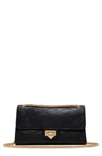 Aldo Melinda Faux Leather Crossbody Bag In Black