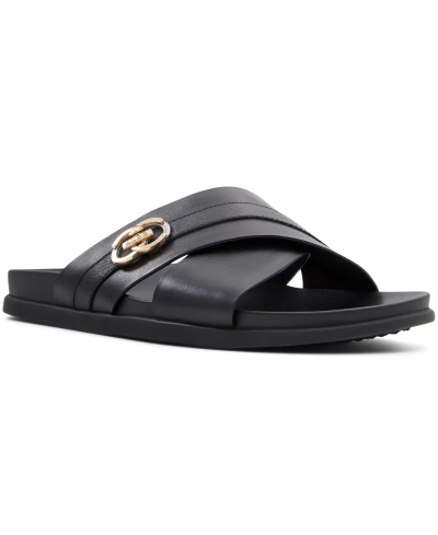 Aldo Men's Delmar Flat Sandals In Black