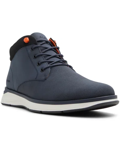 Aldo Men's Fort Synthetic Lace Up Boots In Navy