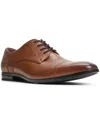 Aldo Men's Luigi Leather Derby Lace Up Dress Shoe In Tan