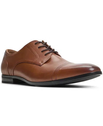 Aldo Men's Luigi Leather Derby Lace Up Dress Shoe In Tan
