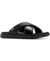 ALDO MEN'S MARIO LEATHER SLIP ON SANDALS
