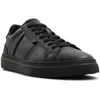 Aldo Mens Lace-up Leather Casual And Fashion Sneakers In Black