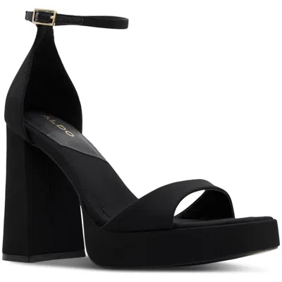 Aldo Montag Womens Suede Ankle Strap In Black