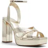 Aldo Women's Nadie Strappy Platform Dress Sandals In Gold