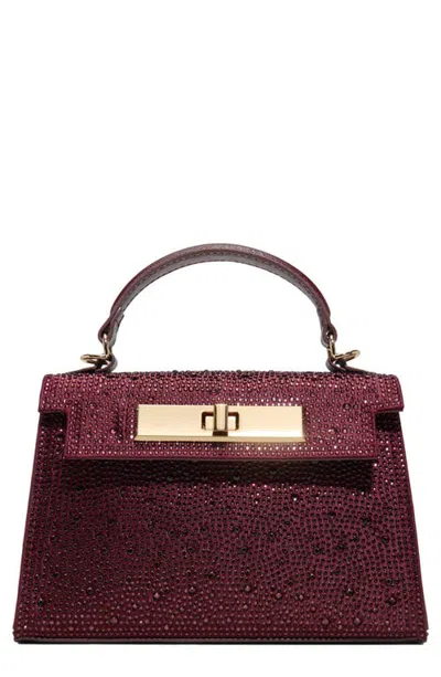 Aldo Nikietax Faux Leather Top Handle Handbag In Bordo
