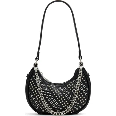 Aldo Nolia Faux Leather Shoulder Bag In Open Black