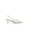Aldo Oceweth Slingback Kitten Heeled Shoes In White