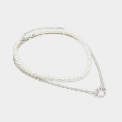 Aldo Pearlychic In Silver In White