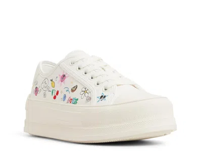 Aldo Rayes Platform Sneaker In White