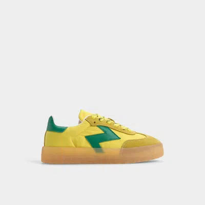 Aldo Retrostep In Yellow Multi In Gold