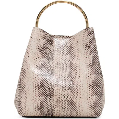 Aldo Reveille Faux Leather Bucket Bag In Bone