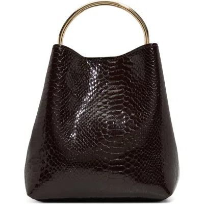 Aldo Reveille Faux Leather Bucket Bag In Brown