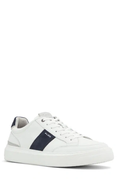 Aldo Rialto Sneaker In White/ Navy