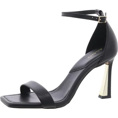 Aldo Rosali Womens Leather Square Toe Ankle Strap In Black