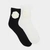 Aldo Rosettesocks In Black/white In Black