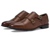 Aldo Argyle Monk Strap Shoe In Brown