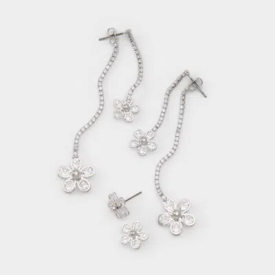 Aldo Sabrinne In Silver/clear Multi In Brown