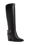 Aldo Saddle Knee High Boot In Black