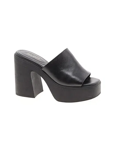 Pre-owned Aldo Sandals In Black