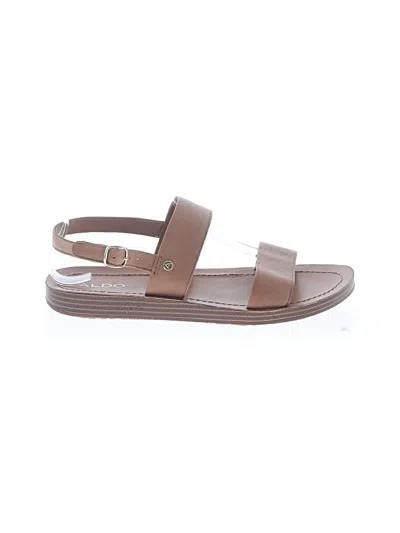 Pre-owned Aldo Sandals In Brown