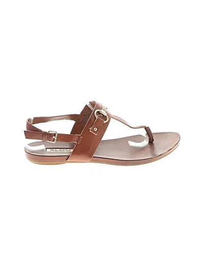 Pre-owned Aldo Sandals In Brown