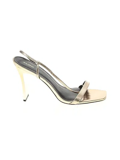 Pre-owned Aldo Sandals In Gold