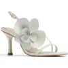 Aldo Sandflower Slingback Sandal In White