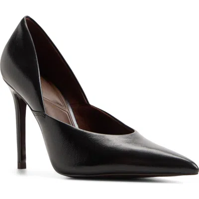 Aldo Savaana Pointed Toe Faux Leather Pump In Black
