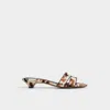 Aldo Scarletta In White/black In Brown