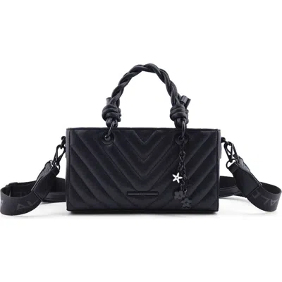 Aldo Seahorse Quilted Satchel In Gold