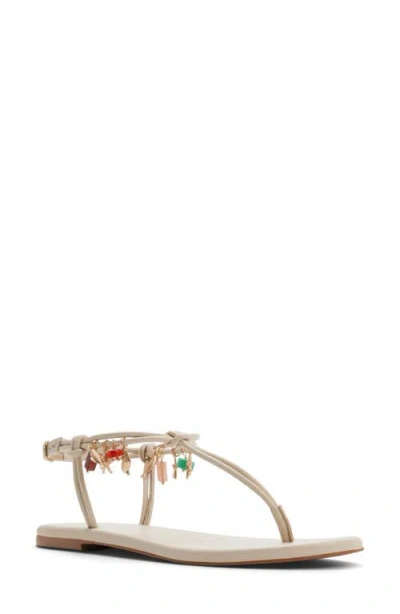 Aldo Seajewels Ankle Strap Sandal In White