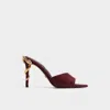 Aldo Seashella Pointed Toe Slide Sandal In Red