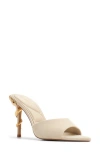 Aldo Seashella Pointed Toe Slide Sandal In Bone