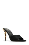 Aldo Seashella Pointed Toe Slide Sandal In Other Black