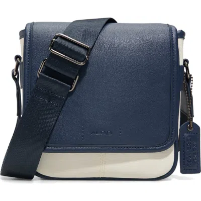 Aldo Seawave Faux Leather Crossbody Bag In Blue