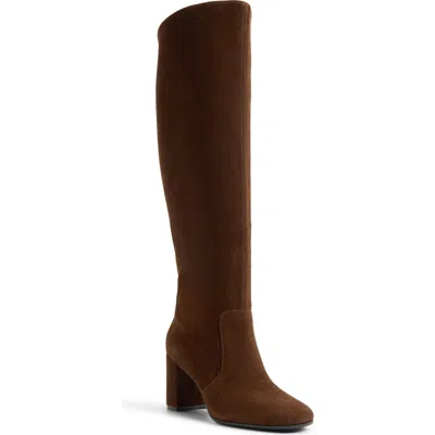 Aldo Seline Knee High Boot In Dark Brown